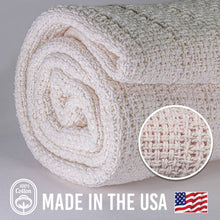 100% Cotton Utility Blanket – 60″x48″-Natural