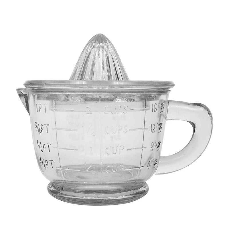 Pressed Glass Juicer 16 oz