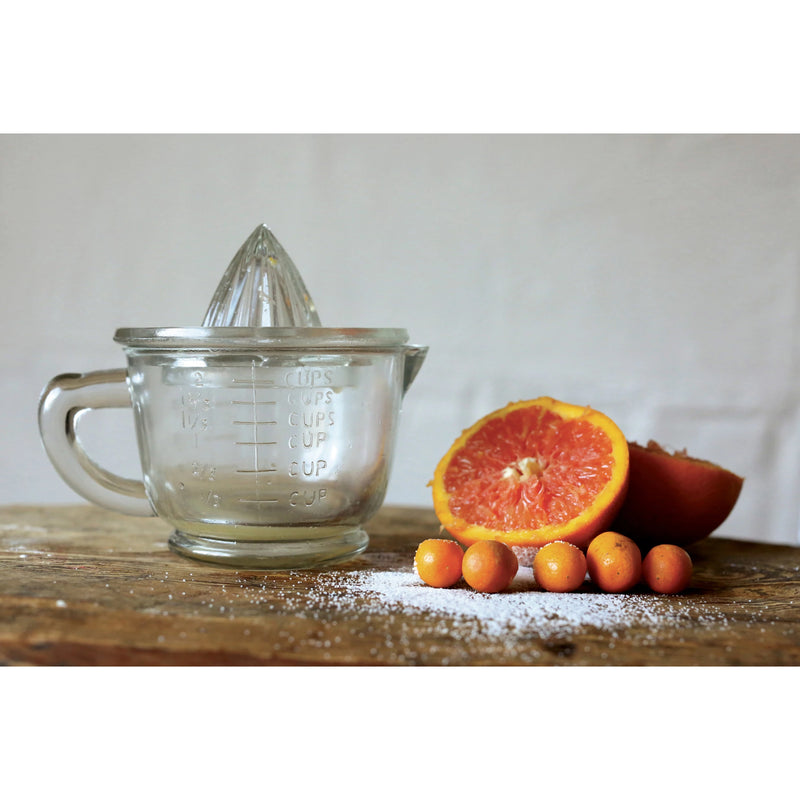 Pressed Glass Juicer 16 oz