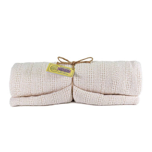 100% Cotton Utility Blanket – 60″x48″-Natural
