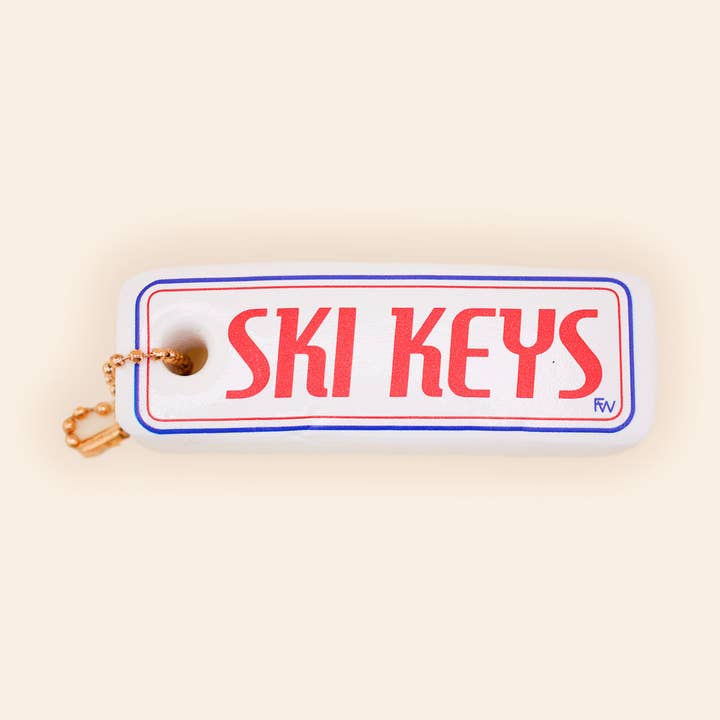 Ski Keys Floating Keychain