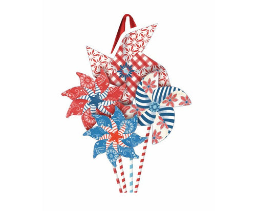 Patriotic Pinwheels Door Décor