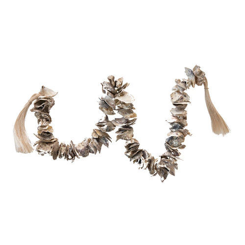 Oyster Shell Garland w/ Tassels, 49