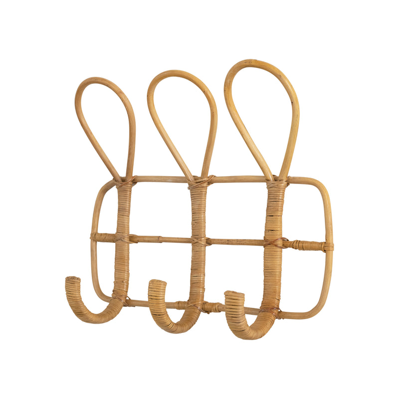 Rattan Wall Hook with 3 Hooks