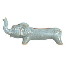 Stoneware Elephant Match Holder w/ Striker (Each One Will Vary)