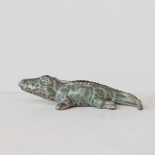 Stoneware Alligator Match Holder w/ Striker (Each One Will Vary)