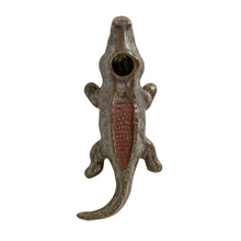 Stoneware Alligator Match Holder w/ Striker (Each One Will Vary)