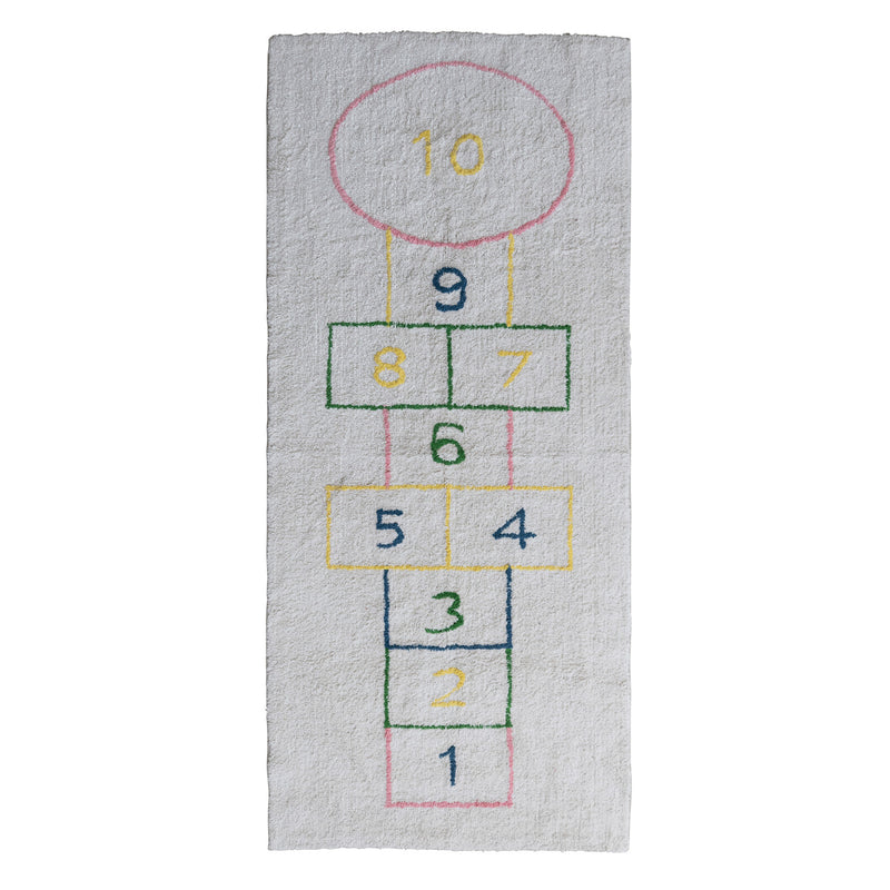 Cotton Tufted Hopscotch Printed Rug