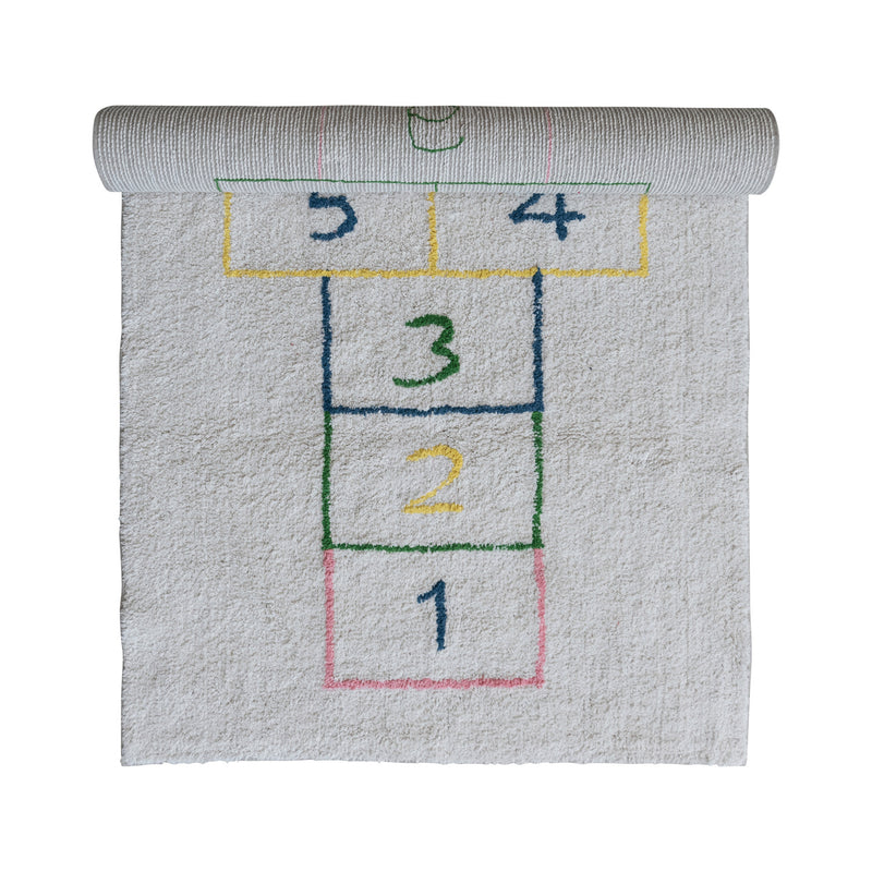 Cotton Tufted Hopscotch Printed Rug