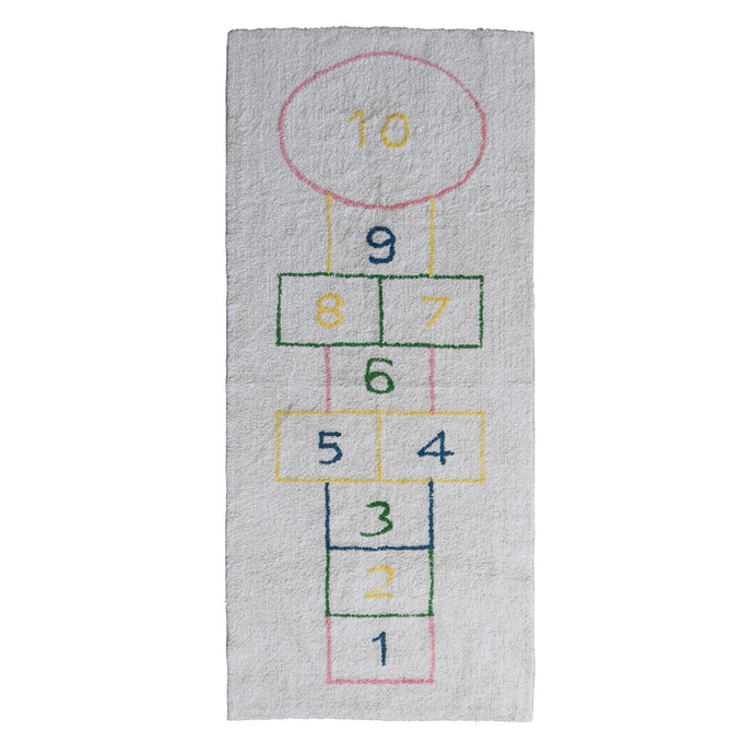 Cotton Tufted Hopscotch Printed Rug