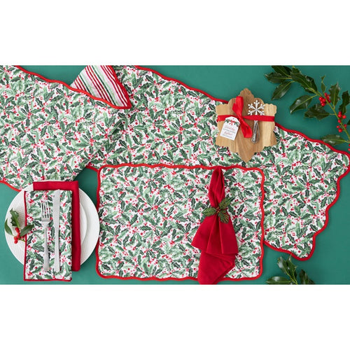 Holly Berry Slub Napkin