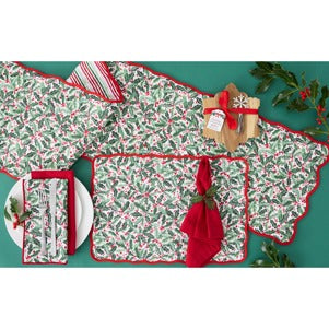 Holly Jolly Quilted Placemat