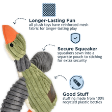 Plush Duck with Squeaker Dog Toy