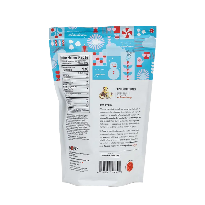 Holiday Peppermint Bark Popcorn