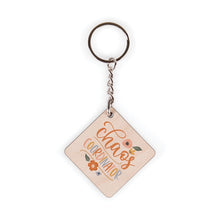 Chaos Coordinator Maple Veneer Keychain