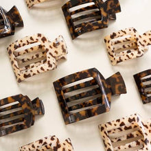 Square Flat Hair Clip | Tortoise