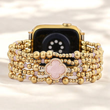 Enchanted Rose Quartz Elegance Stretch Apple Watch Strap