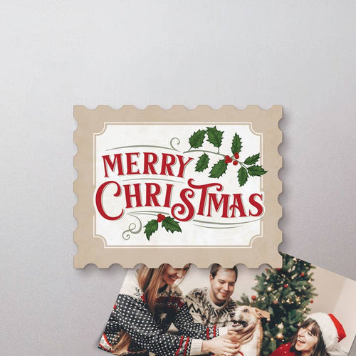 Merry Christmas Stamp Magnet