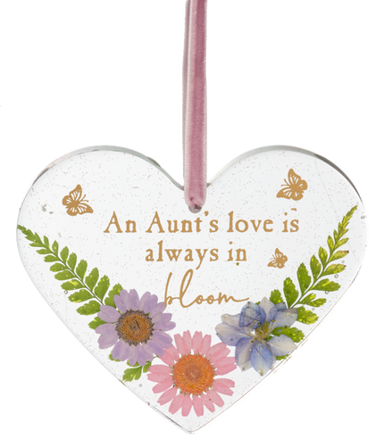 An Aunt's love is always in bloom epoxy ornament