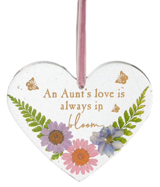 An Aunt's love is always in bloom epoxy ornament