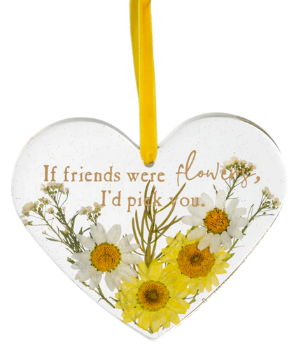 If Friends were Flowers, I'd Pick You epoxy ornament