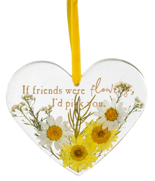 If Friends were Flowers, I'd Pick You epoxy ornament