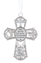 Crib Cross Ornament - White