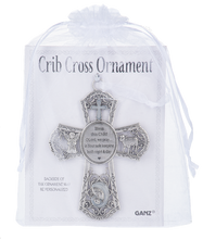 Crib Cross Ornament - White