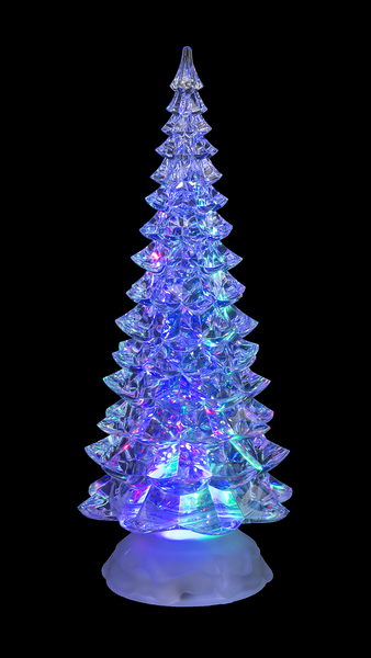 Light Up Swirling Glitter Christmas Tree