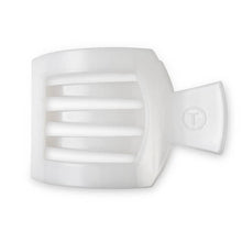 Square Flat Hair Clip | Coconut White