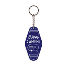 Happy Camper Vintage Engraved Key Chain