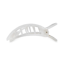 Square Flat Hair Clip | Coconut White