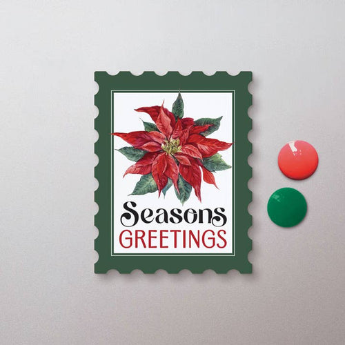 Season's Greetings XL Stamp Magnet