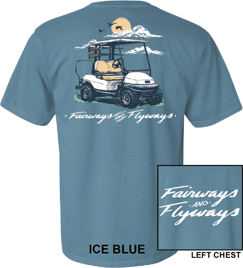 Golf Cart Ice Blue Tee