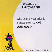 Word Teasers | Funny Sayings