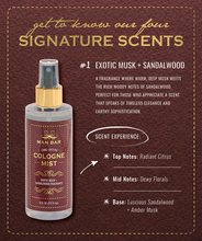 MAN BAR Cologne Mist Exotic Musk & Sandalwood
