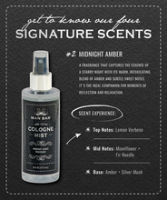 MAN BAR Cologne Mist Midnight Amber