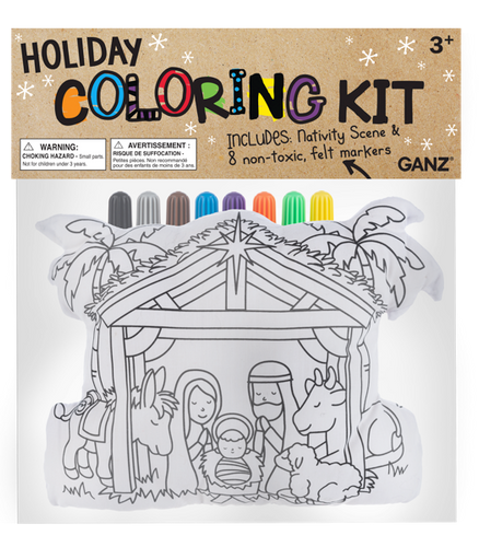 Coloring Kit - Nativity Scene (9 pc. set)