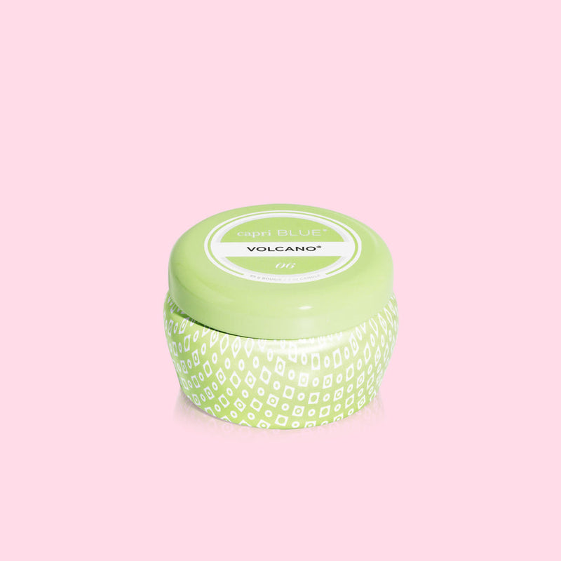Volcano Iced Matcha Printed Mini Tin Candle, 3 oz