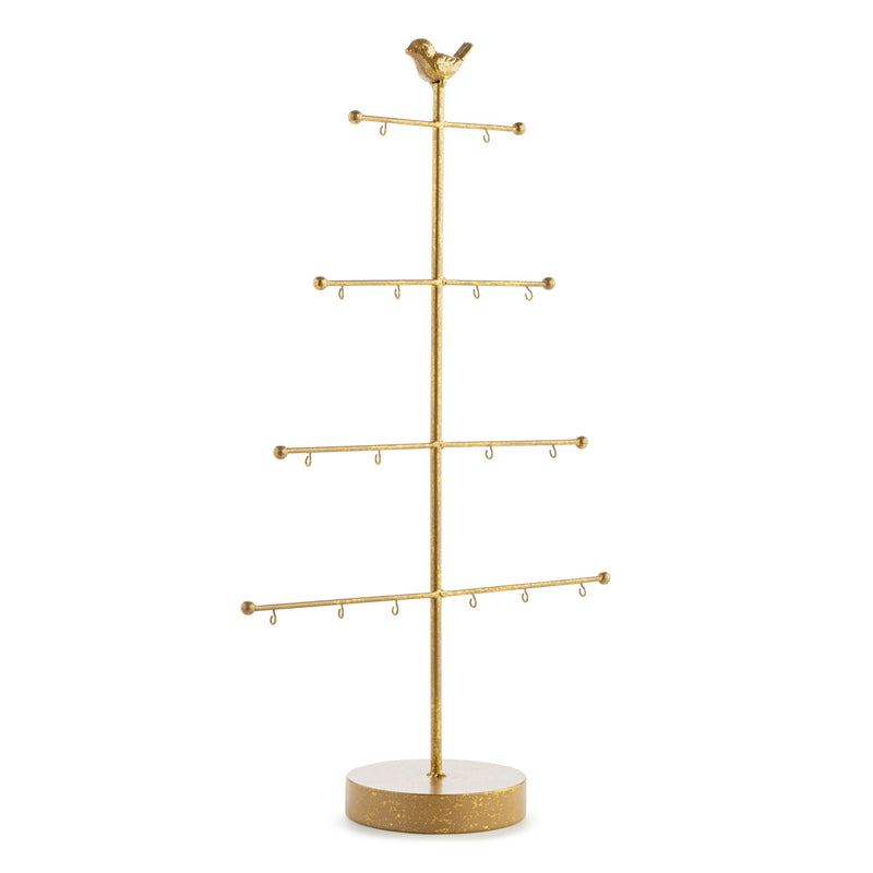 Gold Metal Ornament Tree Display