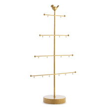 Gold Metal Ornament Tree Display