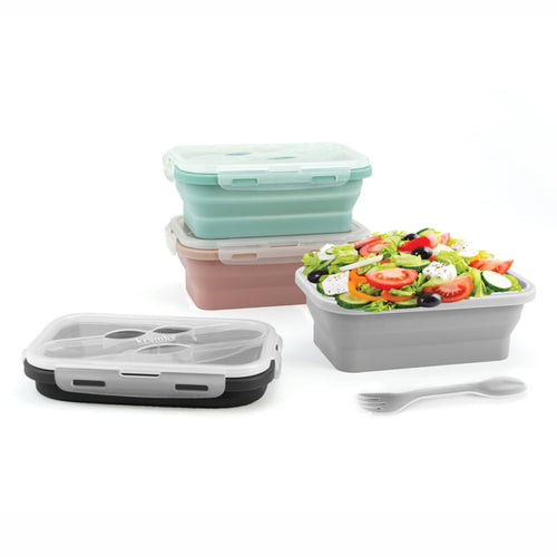 Krumbs Kitchen Silicone Collapsible Lunch Container