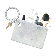 Large Pouch - Quicksilver Confetti Silicone