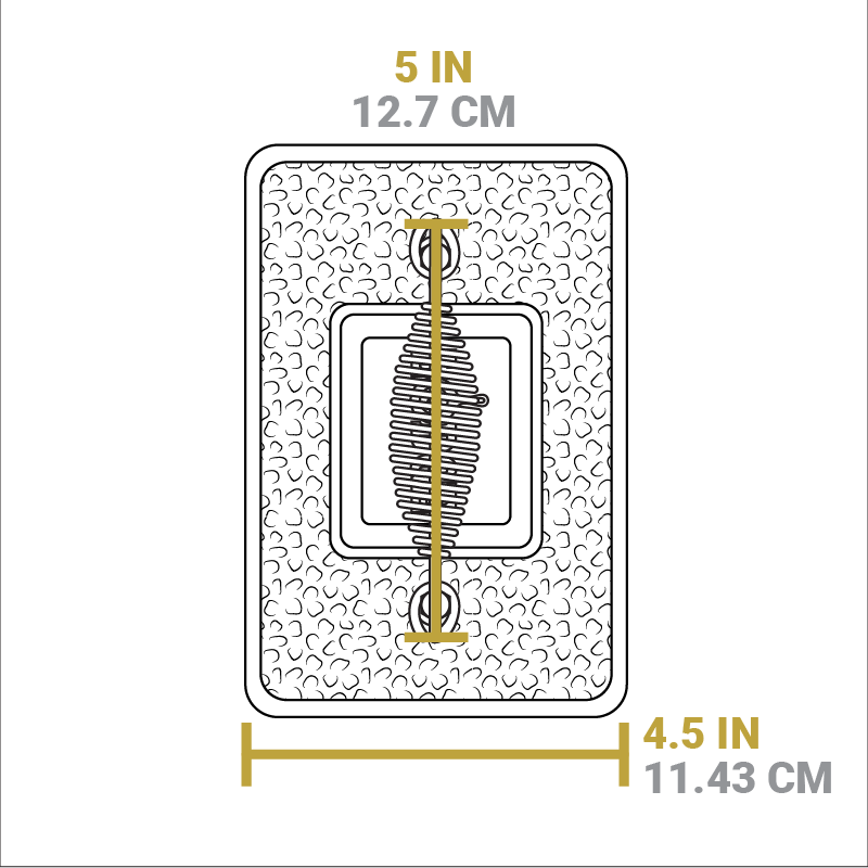 6.75 x 4.5 Inch Cast Iron Grill Press