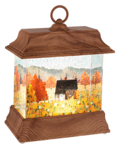 LED Light Up Shimmer Harvest Scene Lantern