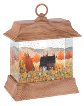 LED Light Up Shimmer Harvest Scene Lantern