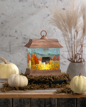 LED Light Up Shimmer Harvest Scene Lantern