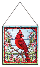 Stained Glass Cardinal Suncatcher