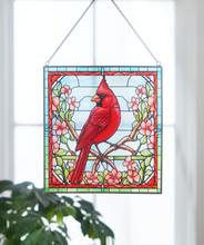 Stained Glass Cardinal Suncatcher