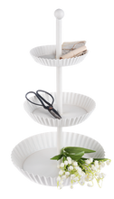 White Three-Tiered Tray